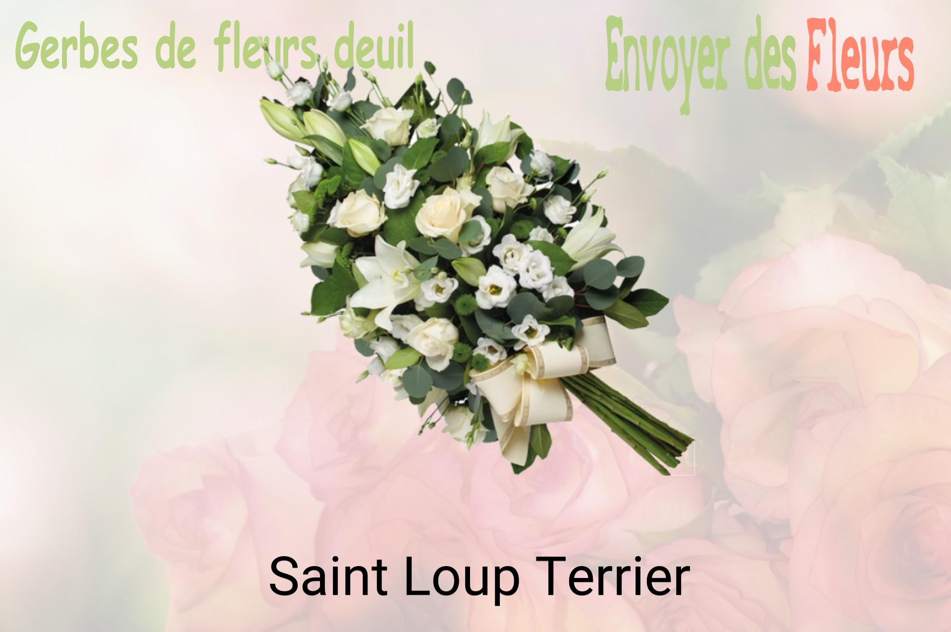 Gerbe de fleurs de deuil livrée à Saint-Loup-Terrier